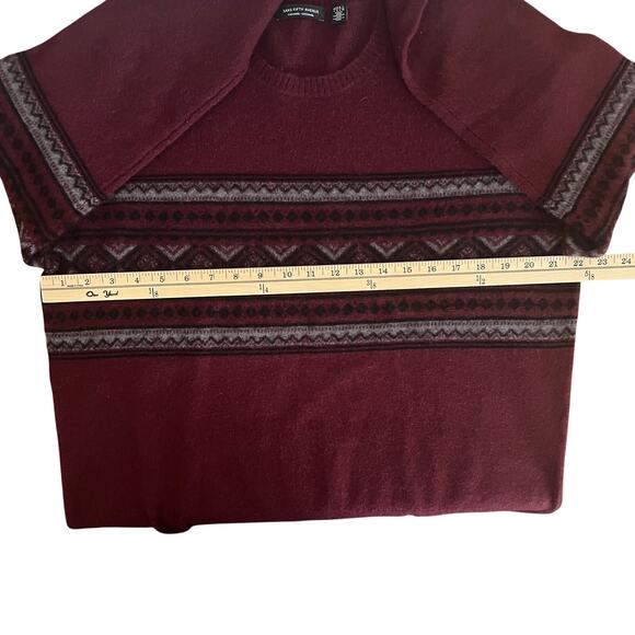 Saks Fifth Avenue Cashmere Geometric Print Sweater Size XL - Picture 9 of 11
